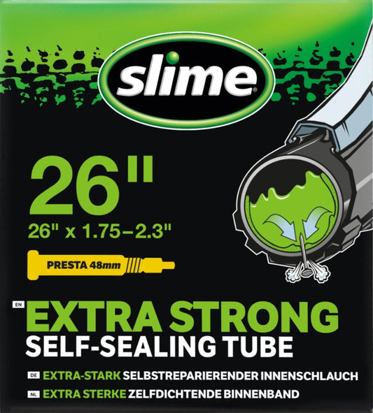Slime Smart Self Sealing Inner Tube 26 x 1.75"-2.3" Presta Valve