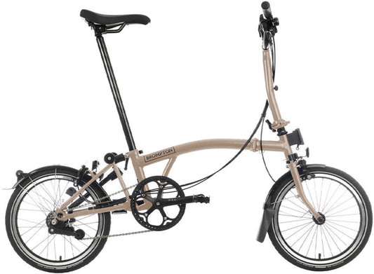 Brompton C Line H 12-Speed Folding Bike - Dune Sand