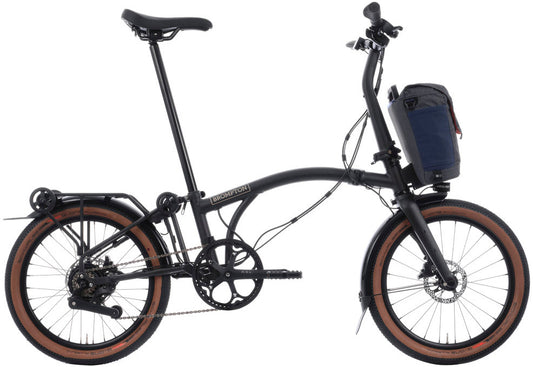 Brompton Electric G Line with Roller Frame 4 Speed Folding Bike - Space Black