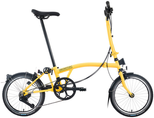 Brompton C Line H 12-Speed Folding Bike - Bumblebee Yellow