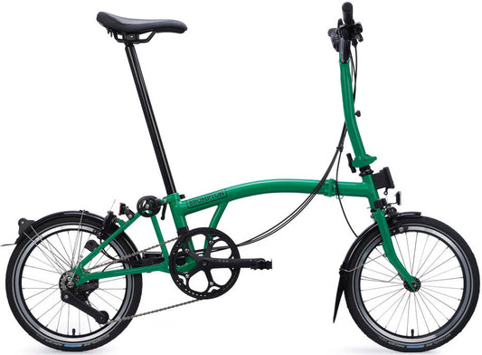 Brompton C Line 12-Speed Folding Bike - Palm Green