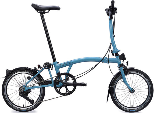 Brompton C Line 12-Speed Folding Bike - Cloud Metallic