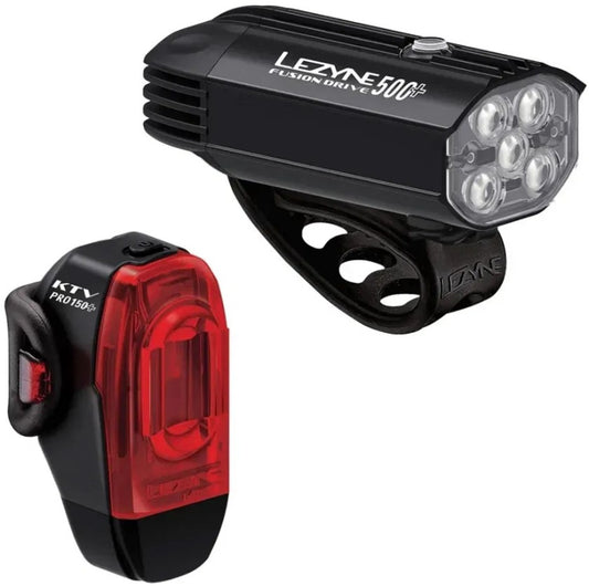Lezyne Fusion Drive 500+/KTV Drive Pro+ LED Bike Light Set