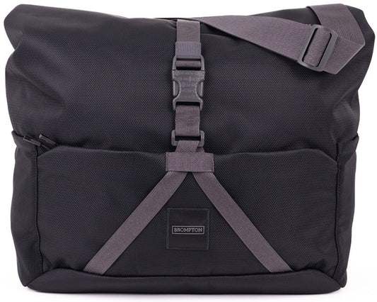 Brompton Roll Top Bag Medium with Frame  - Black