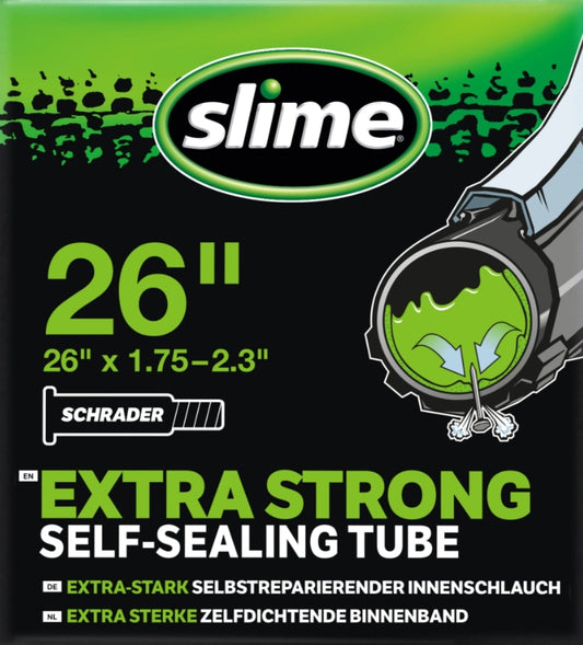 Slime Smart Self Sealing Inner Tube 26 x 1.75"-2.3" Schrader Valve