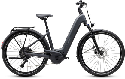 Cube Touring Hybrid One 600 Easy Entry Electric Hybrid Bike 2027 - Grey