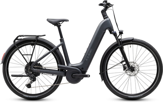Cube Touring Hybrid One 600 Easy Entry Electric Hybrid Bike 2027 - Grey