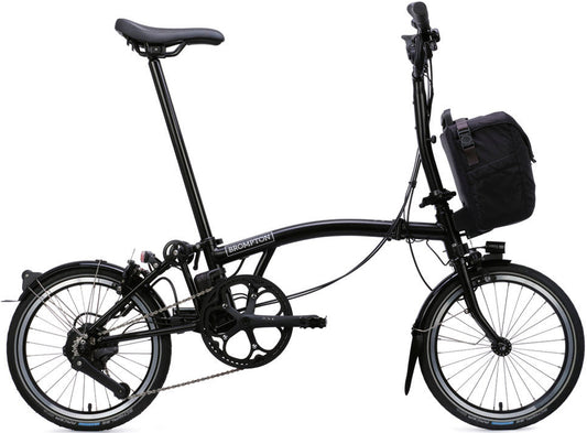 Brompton C Line eMotiq 4-Speed Electric Folding Bike - Matt Black