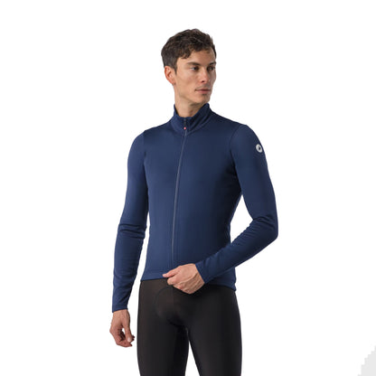 Castelli Competizione Thermal Mens Long Sleeve Jersey - Belgian Blue