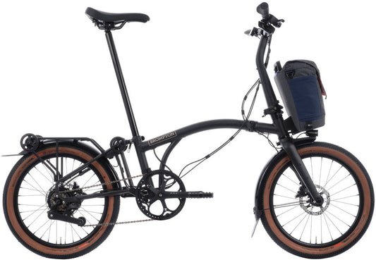 Brompton Electric G Line V2 with Roller Frame 4 Speed Large Folding Bike - Space Black