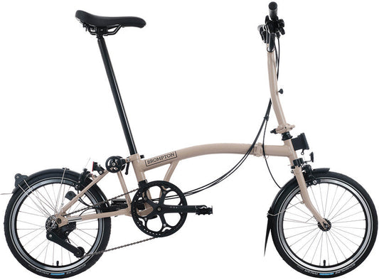 Brompton C Line 12-Speed Folding Bike - Dune Sand