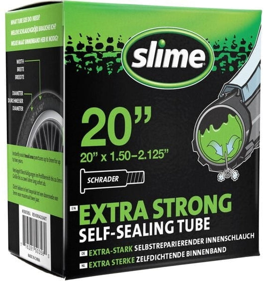 Slime Smart Self Sealing Inner Tube 20 x 1.5"-2.125" Schrader Valve