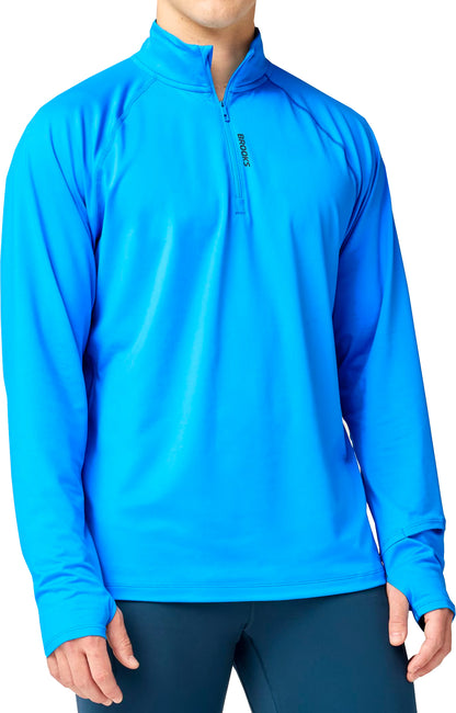 Brooks Dash 3.0 Half Zip Long Sleeve Mens Running Top - Blue