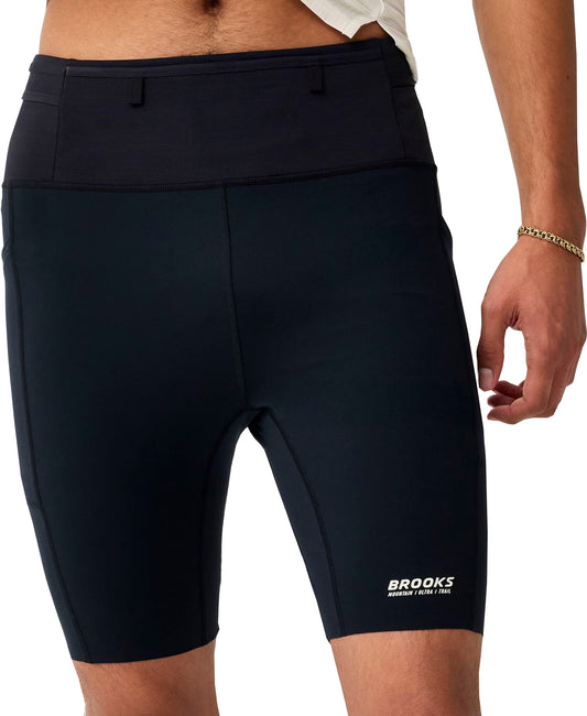 Brooks Cascadia Mens Short Running Tights - Black