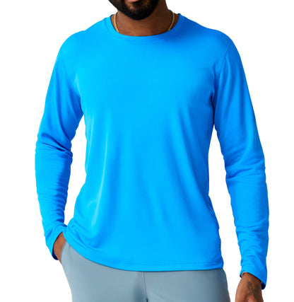 Brooks Dash Long Sleeve Mens Running Top - Blue
