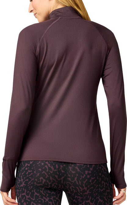 Brooks Dash 3.0 Half Zip Long Sleeve Womens Running Top - Brown