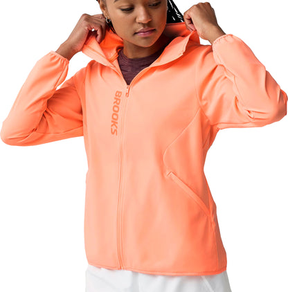 Brooks Canopy Womens Running Jacket - Orange