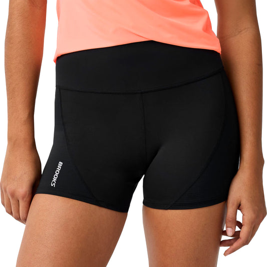 Brooks Dash Cooling Womens Short Running Tights - Black