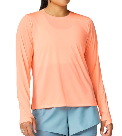 Brooks Dash Long Sleeve Womens Running Top - Orange