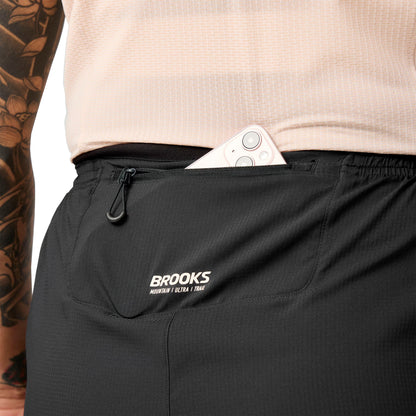 Brooks Cascadia 2 in 1 Womens Running Shorts - Black