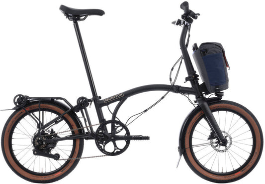 Brompton Electric G Line V2 with Roller Frame 4 Speed Folding Bike - Space Black