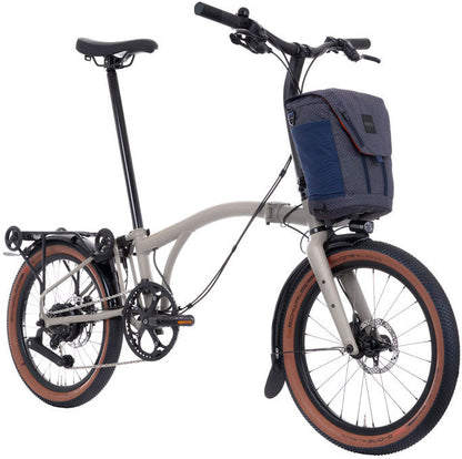 Brompton Electric G Line V2 with Roller Frame 4 Speed Folding Bike - Traildust White