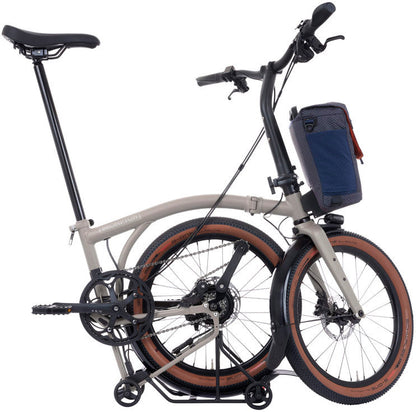 Brompton Electric G Line V2 with Roller Frame 4 Speed Folding Bike - Traildust White