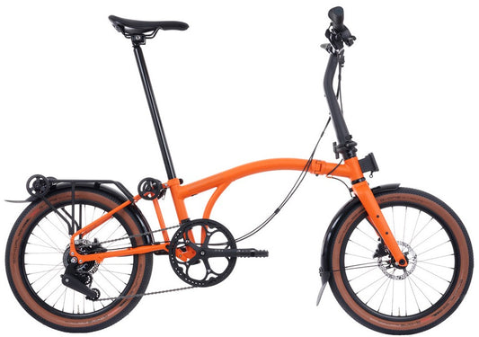 Brompton G Line V2 with Roller Frame 8-Speed Small Folding Bike - Adventure Orange