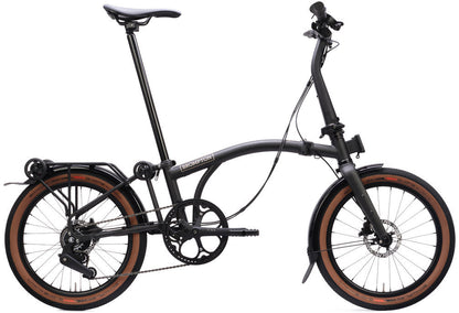 Brompton G Line V2 with Roller Frame 8-Speed Small Folding Bike - Space Black