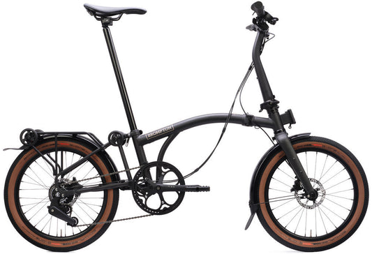 Brompton G Line V2 with Roller Frame 8-Speed Small Folding Bike - Space Black