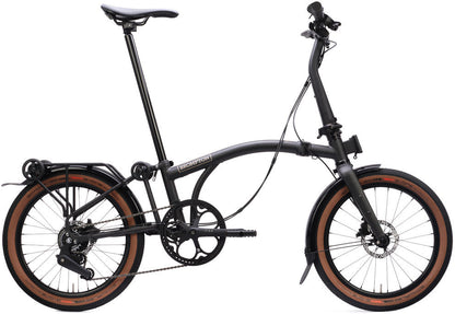 Brompton G Line V2 with Roller Frame 8-Speed Large Folding Bike - Space Black