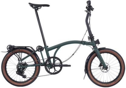 Brompton G Line V2 with Roller Frame 8-Speed Small Folding Bike - Forest Green