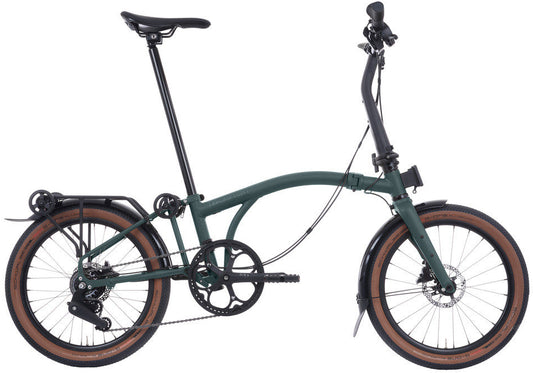 Brompton G Line V2 with Roller Frame 8-Speed Small Folding Bike - Forest Green