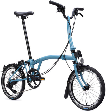Brompton C Line 12-Speed Folding Bike - Cloud Metallic