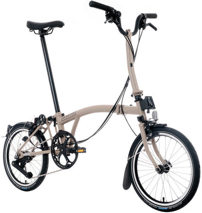 Brompton C Line 12-Speed Folding Bike - Dune Sand