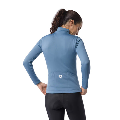 Castelli Singergia 3 Womens Long Sleeve Cycling Jersey - Steel Blue