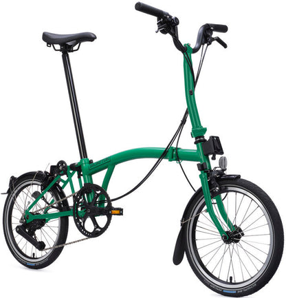 Brompton C Line 12-Speed Folding Bike - Palm Green