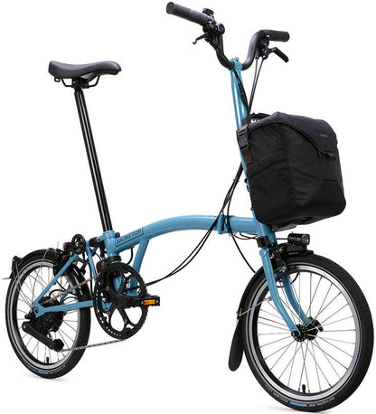 Brompton C Line eMotiq 4-Speed Electric Folding Bike - Cloud Metallic
