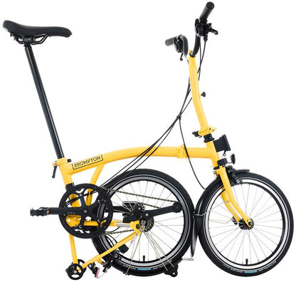 Brompton C Line M 12-Speed Folding Bike - Bumblebee Yellow