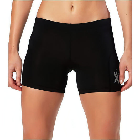 2XU Elite Womens Short Compression Tights - Black - Start Fitness