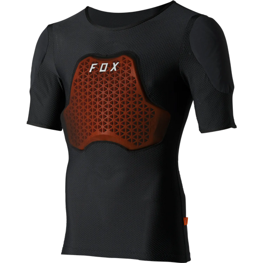 Fox Baseframe Pro Short Sleeve Mens Impact Protection Baselayer - Black