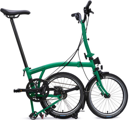 Brompton C Line 12-Speed Folding Bike - Palm Green