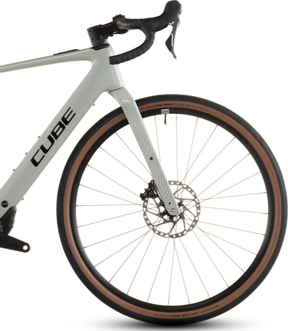 Cube Nuroad Hybrid C:62 Race 400X Electric Gravel Bike 2026 - Reedbeige