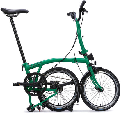 Brompton C Line 4-Speed Folding Bike - Palm Green