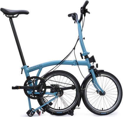 Brompton C Line 12-Speed Folding Bike - Cloud Metallic