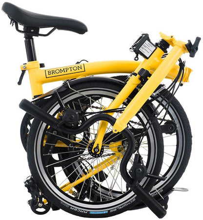 Brompton C Line M 12-Speed Folding Bike - Bumblebee Yellow