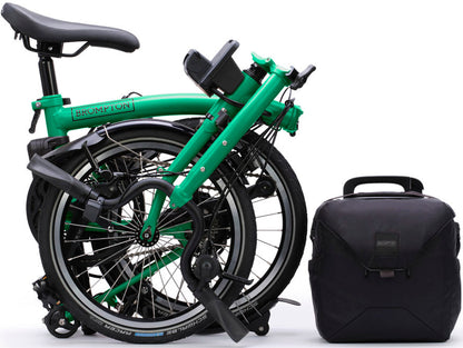 Brompton Electric C Line eMotiq H 4-Speed Folding Bike - Palm Green
