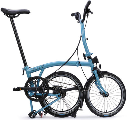 Brompton C Line 4-Speed Folding Bike - Cloud Metallic