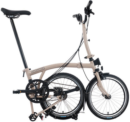 Brompton C Line 12-Speed Folding Bike - Dune Sand