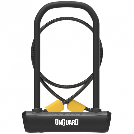 OnGuard Neon Bike Lock with Cable - Black